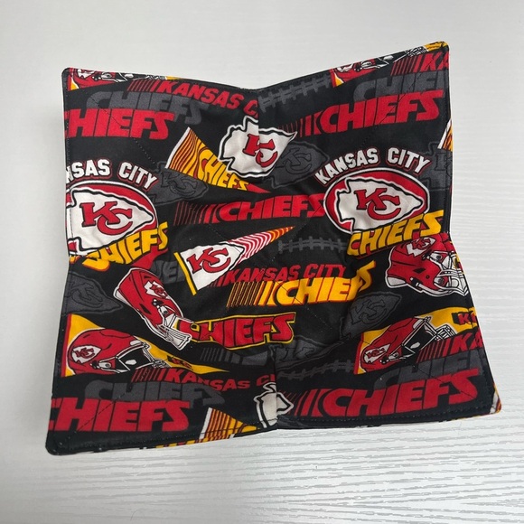 Hand Crafted Other - Hand Crafted Bowl Cozy Bowl Holder Microwavable Cotton Kansas City Chiefs